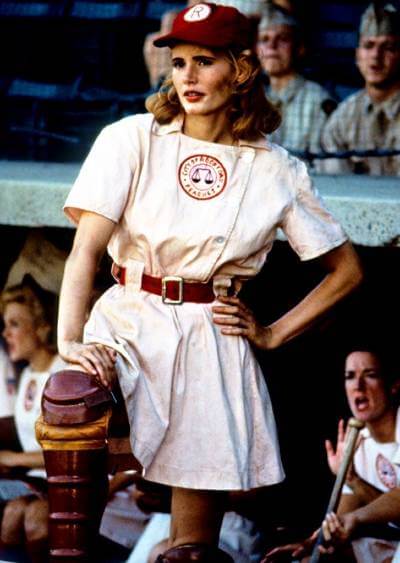 Geena Davis in A League of their own; 4th of july movies