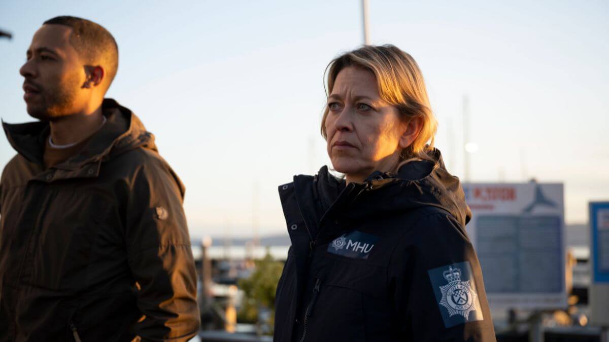 Ukweli Roach as Tyrone and Nicola Walker as Annika.