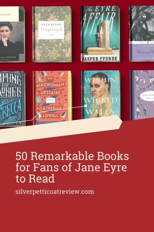 books like jane eyre pinterest image showing a collage of related titles