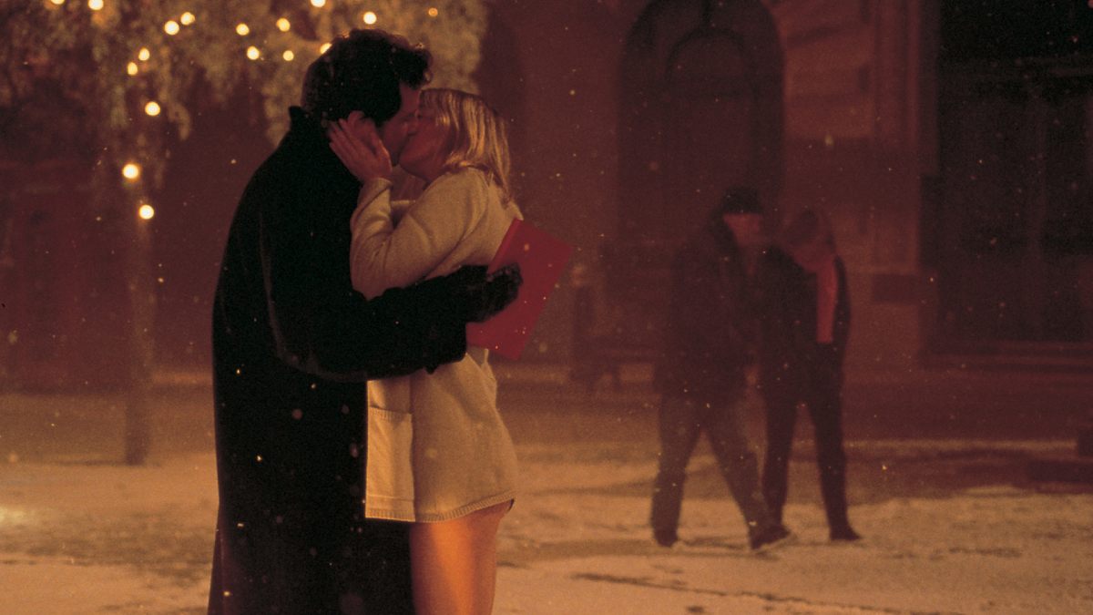 Bridget Jones's Diary kiss scene in the snow