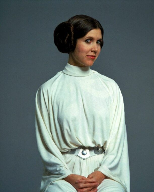 Carrie Fisher as Princess Leia in Star Wars