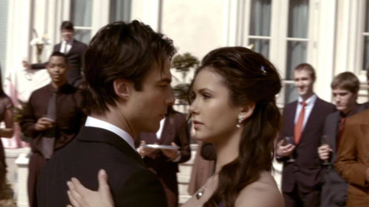 damon and elena dancing