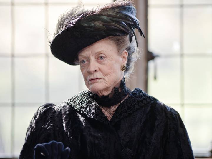 Maggie Smith in Downton Abbey - BritBox promo image