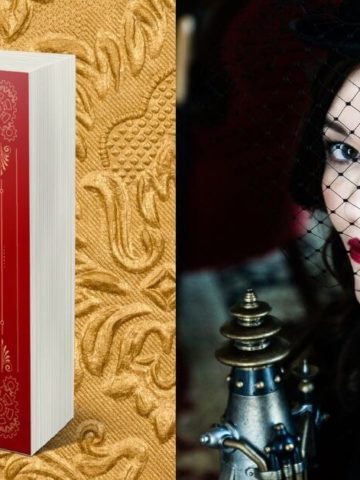 Elizabeth Chatsworth Interview: picture of author and The Brass Queen book cover