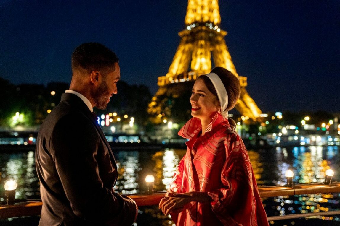 emily in paris still with the eiffel tower