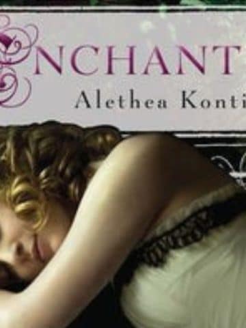 Enchanted book review featured image. Shows snippet of book cover