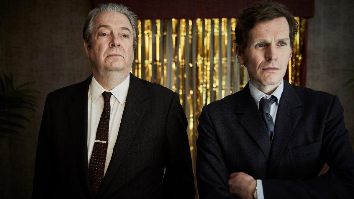 Roger Allam as Thursday and Shaun Evans as Morse in Endeavour season 8, episode 1.