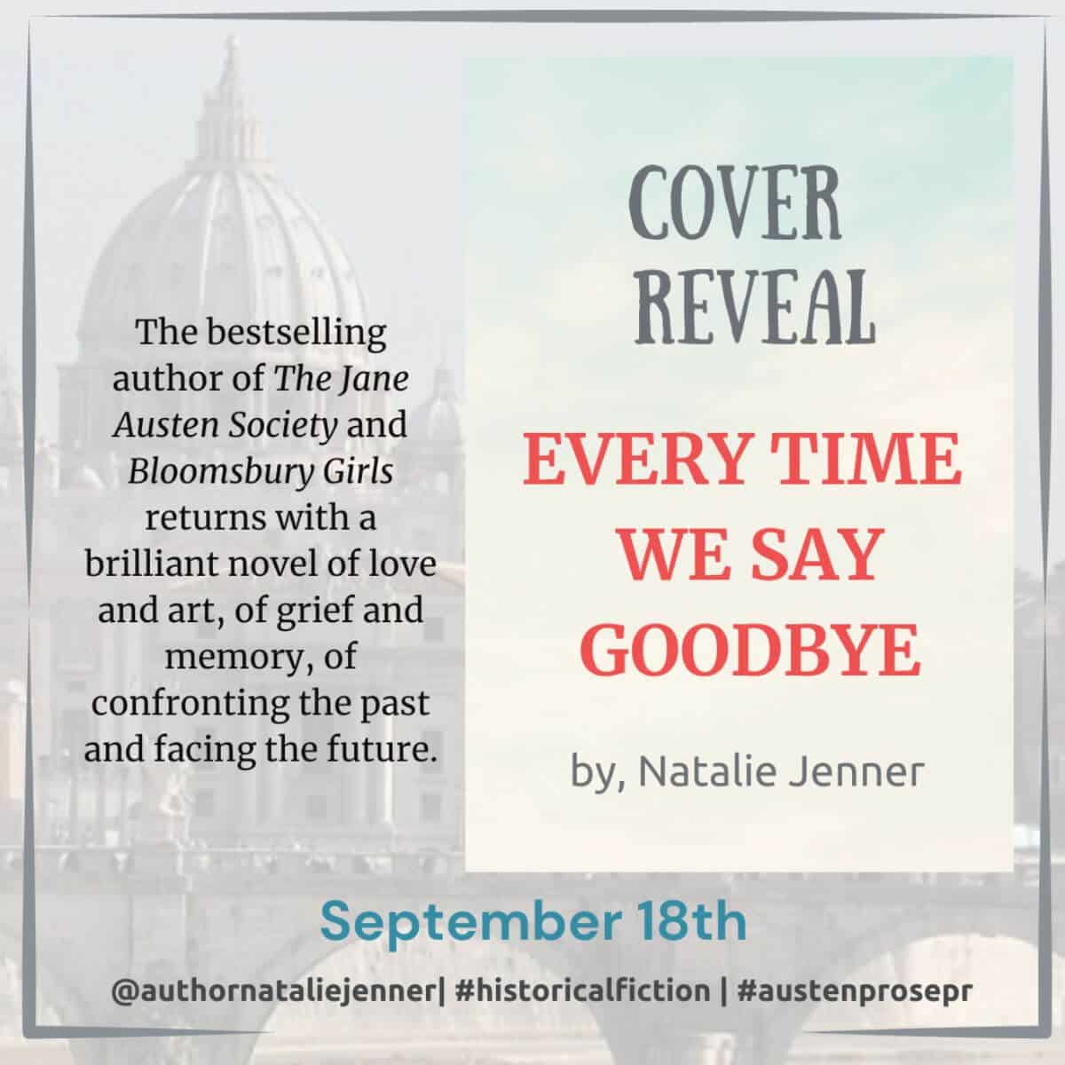 Every Time We Say Goodbye Cover Reveal Graphic