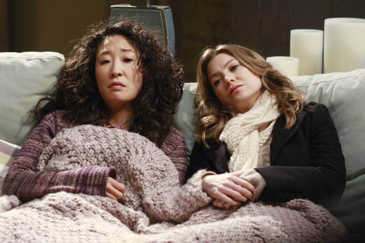 Christina and Meredith in Grey's Anatomy