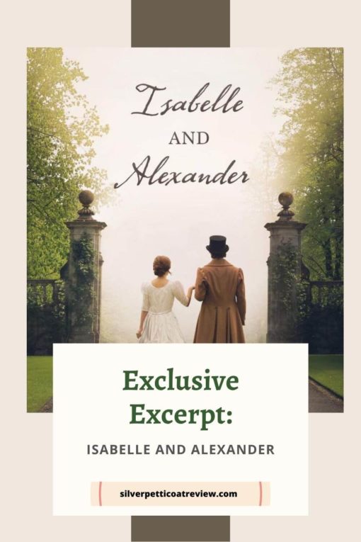 Isabelle and Alexander Exclusive Excerpt Pinterest image; includes book cover