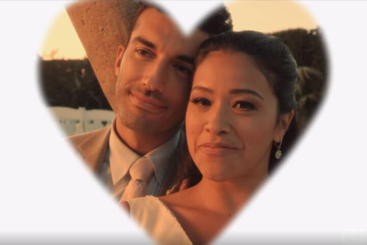 A heart around Jane and Rafael in Jane the Virgin finale.