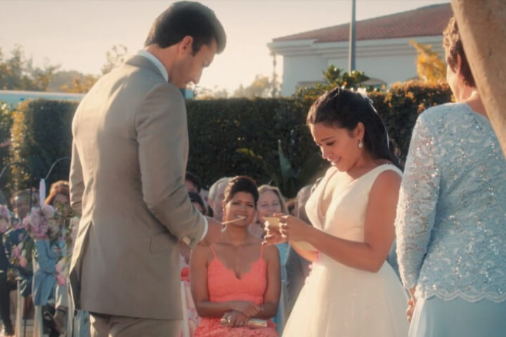 Vow exchange in Jane the Virgin.