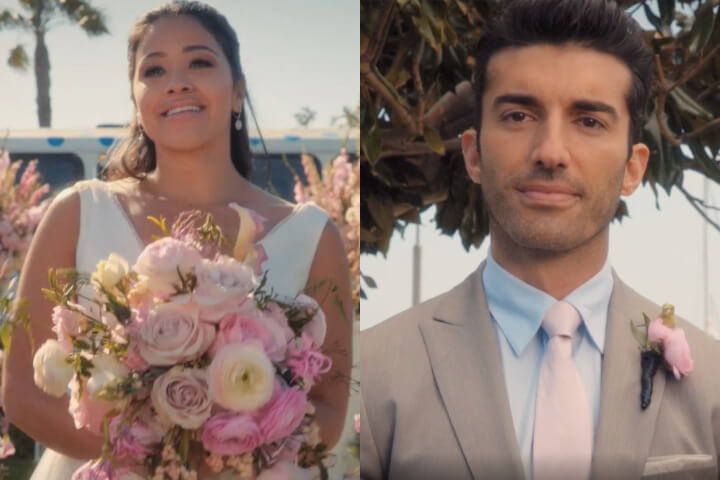 Jane and Rafael in the Jane the Virgin finale. They're about to marry. 