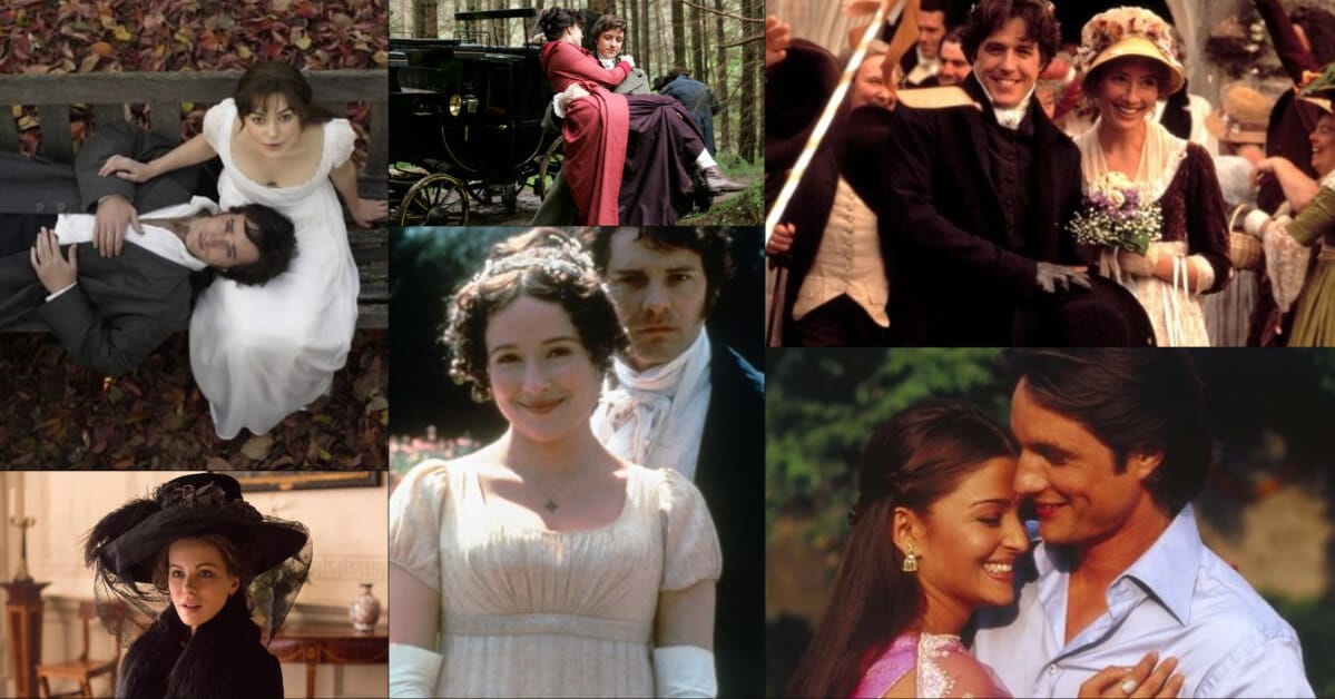 jane austen movies collage