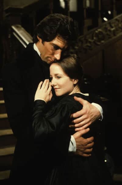 Mr. Rochester and Jane Eyre in the 1983 adaptation