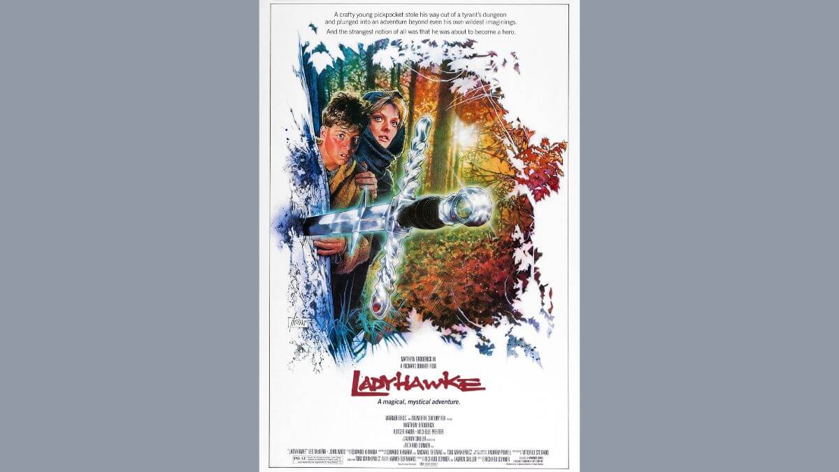 Ladyhawke Review Featured image showing the movie poster