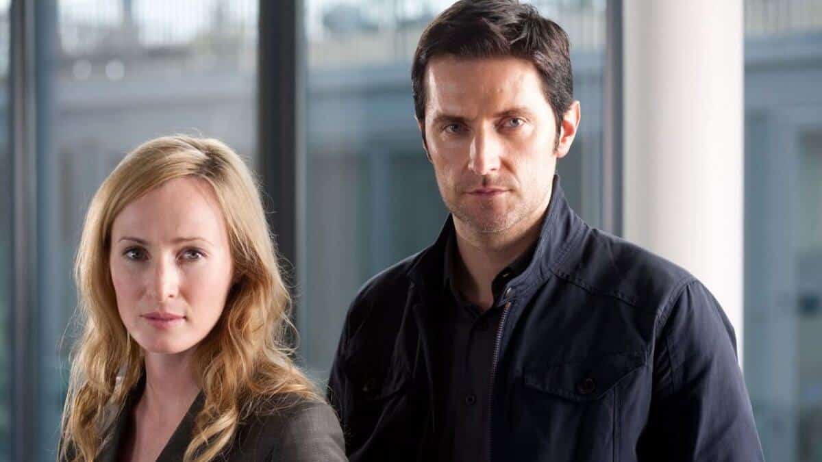 Richard Armitage and Genevieve O’Reilly in MI-5.