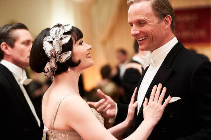 Miss Fisher dances with a gentleman played by Rupert Penry-Jones