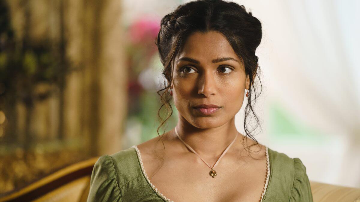 Freida Pinto stars as Selina Dalton in Emma Holly Jones’ Mr. Malcolm’s List.