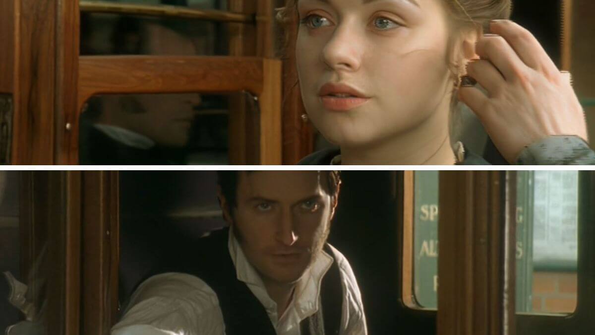 North and South - Margaret Hale and Mr. Thornton see each other