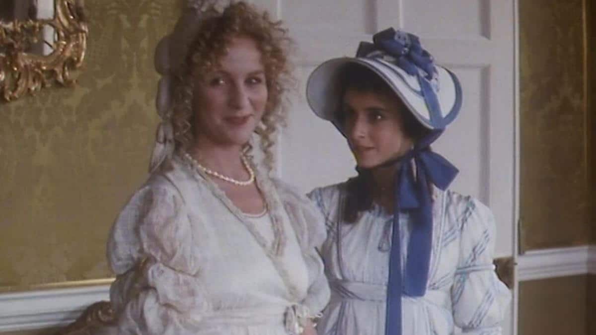 Eleanor and Catherine in Regency clothes