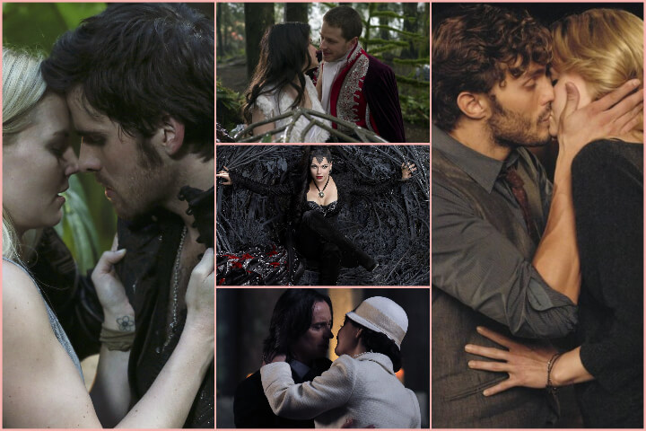 Once Upon a Time collage; romances to binge-watch