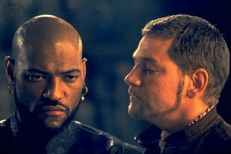 Laurence Fishburne and Kenneth Branagh in Othello