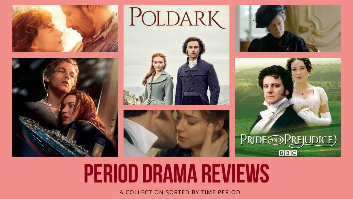 The best period drama review collection on the internet. The photo shows a collage of period dramas with a pink background.