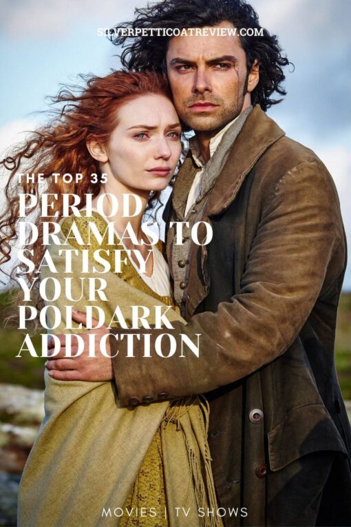 period dramas like poldark pinterest image with Demelza and Ross