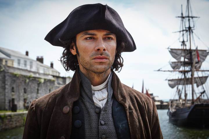 Aidan Turner in Charleston; Poldark filming location