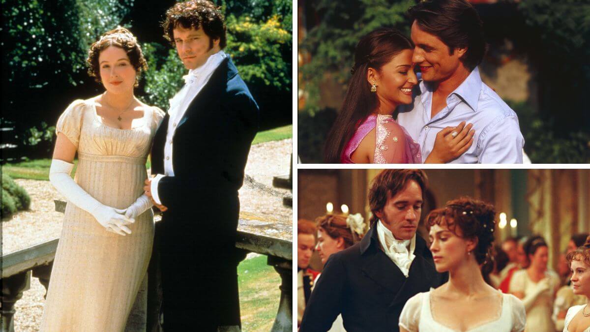 Pride and prejudice movies and adaptations featured image collage