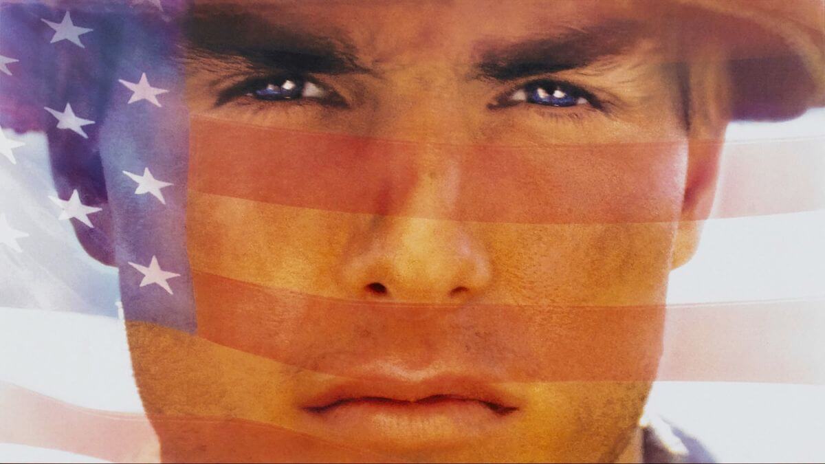 promotional art of Tom Cruise in Born on the 4th of July