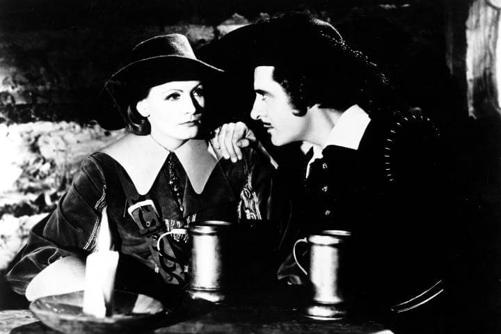 Greta Garbo and John Gilbert in Queen Christina 1933 film