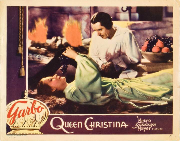 queen christina 1933; greta garbo and john gilbert