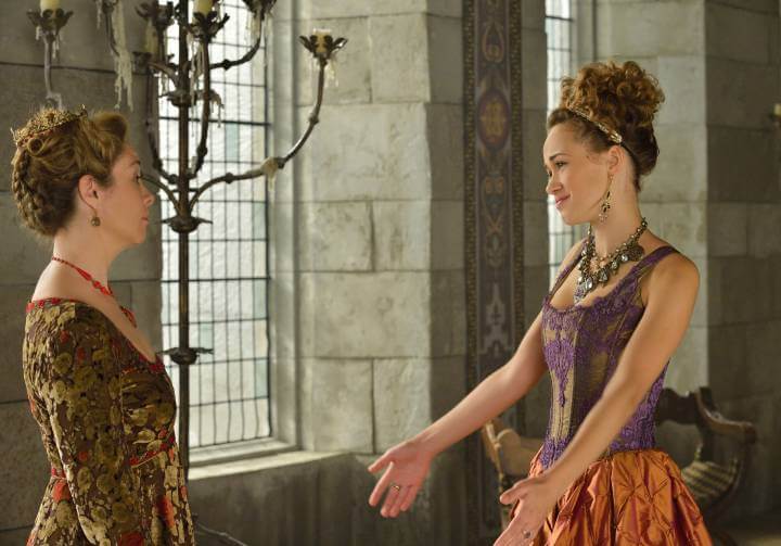 Megan Follows and Rose Williams in Reign