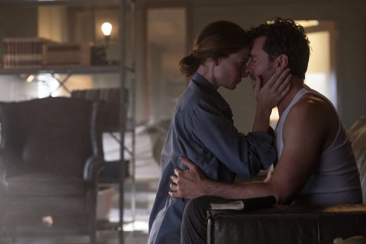 Hugh Jackman and Rebecca Ferguson in Reminiscence