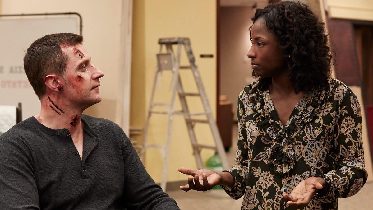 Richard Armitage in Hannibal with Rutina Wesley