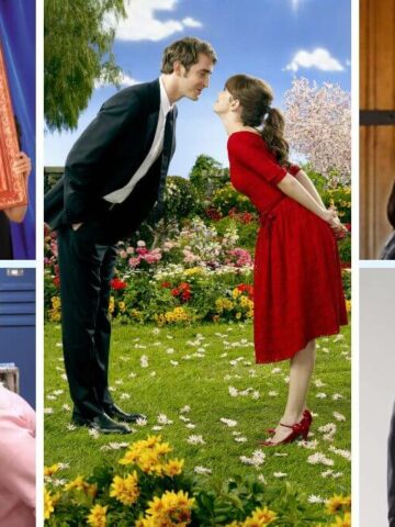 rom-com tv shows featured image collage with pushing daisies in the center