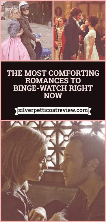 The Most Comforting Romances to Binge-Watch Right Now: Pinterest graphic