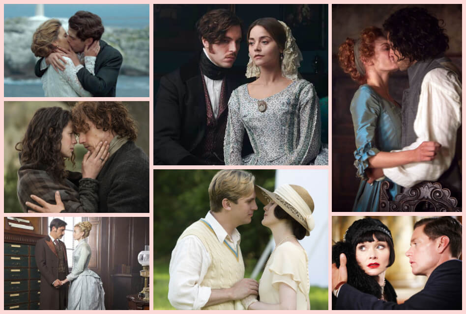 20 of the Most Romantic Period Drama TV Series to Watch collage