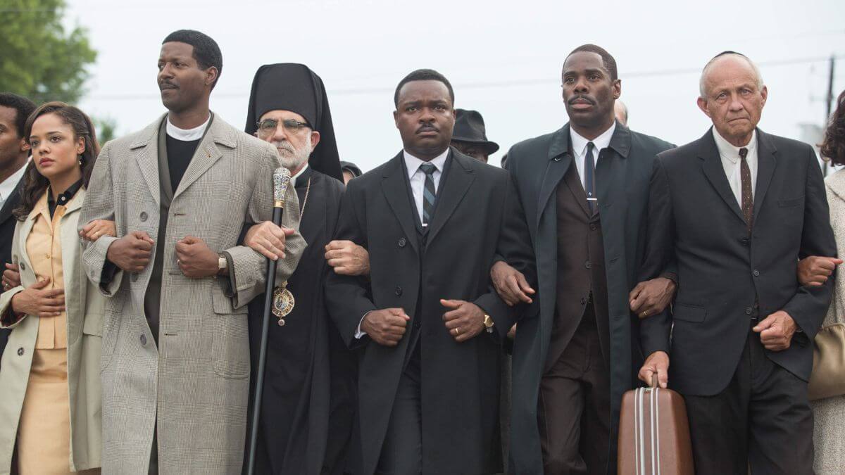 Selma movie publicity still of the march