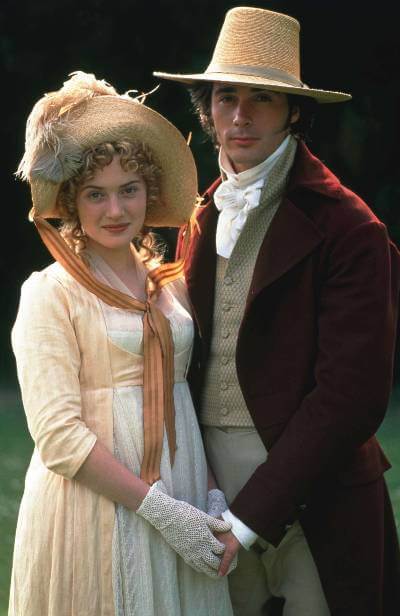 Sense and Sensibility 1995 promo image with Kate Winslet and Greg Wise.