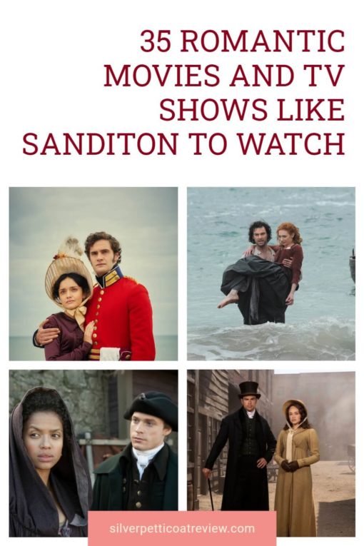 35 Romantic Movies and TV Shows Like Sanditon to Watch; pinterest image