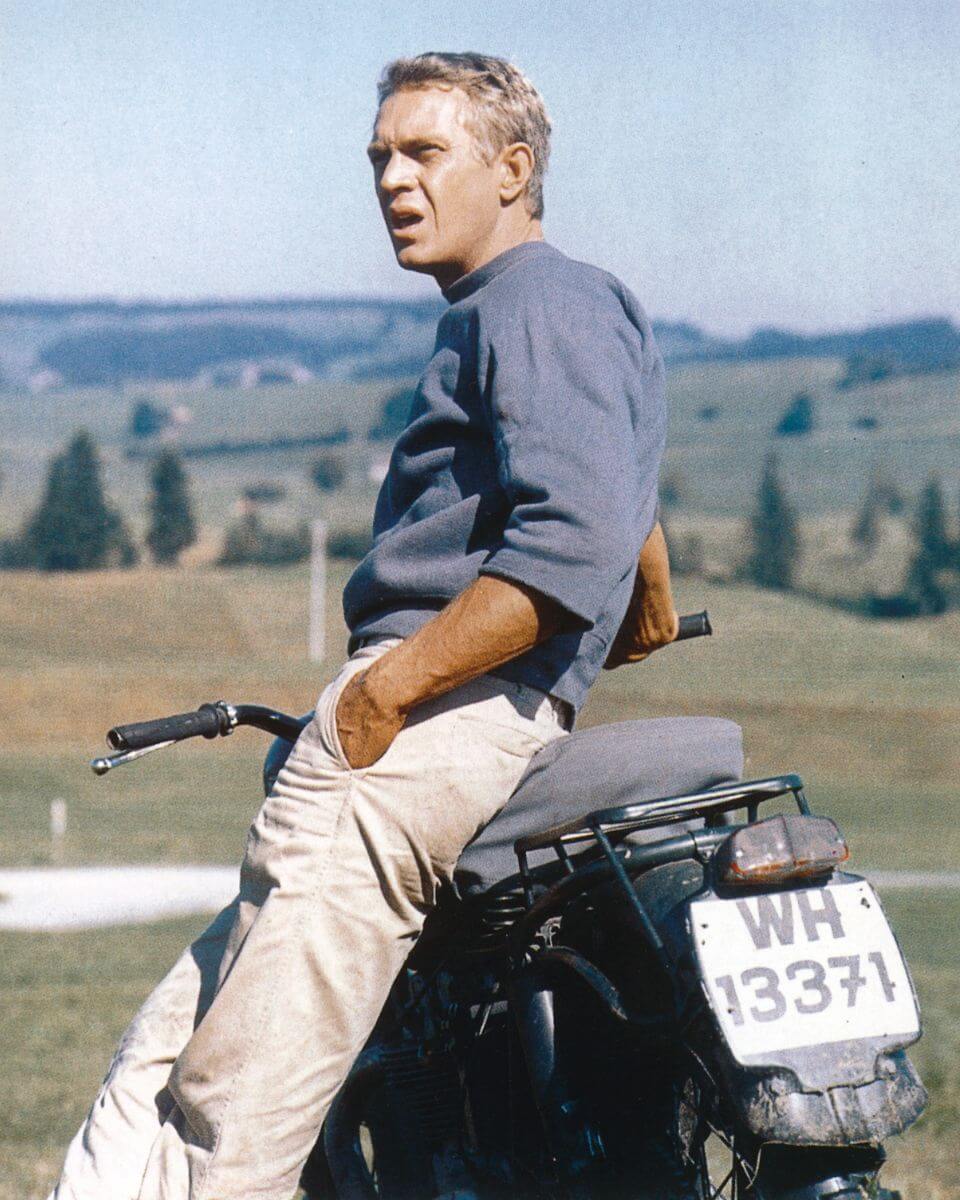 Steve McQueen in The Great Escape