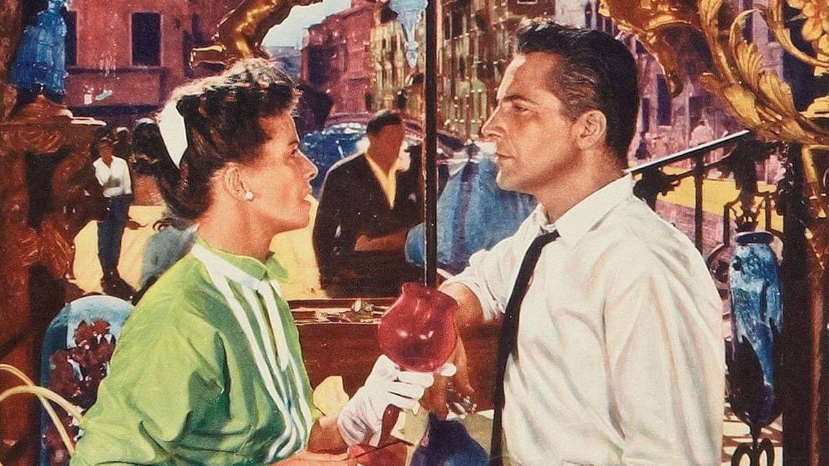 Summertime movie 1955 promo image with Katharine Hepburn and Rossano Brazzi