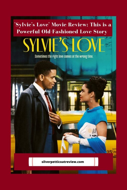 Sylvie's Love Movie Review; pinterest image