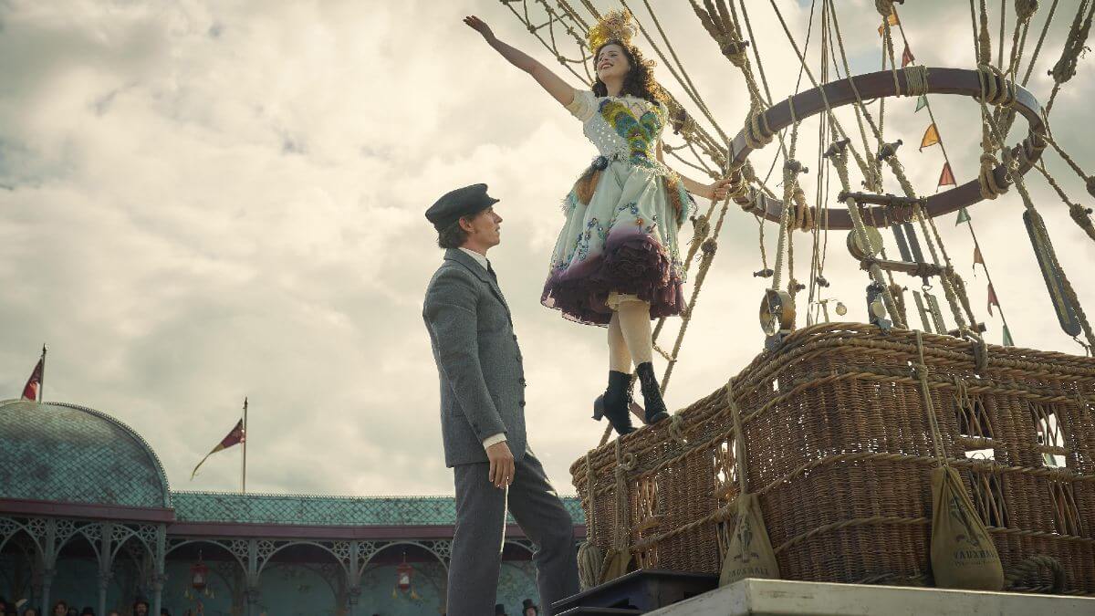 The Aeronauts still with Felicity Jones and Eddie Redmayne