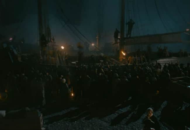 The Boston Tea Party in Sons of Liberty