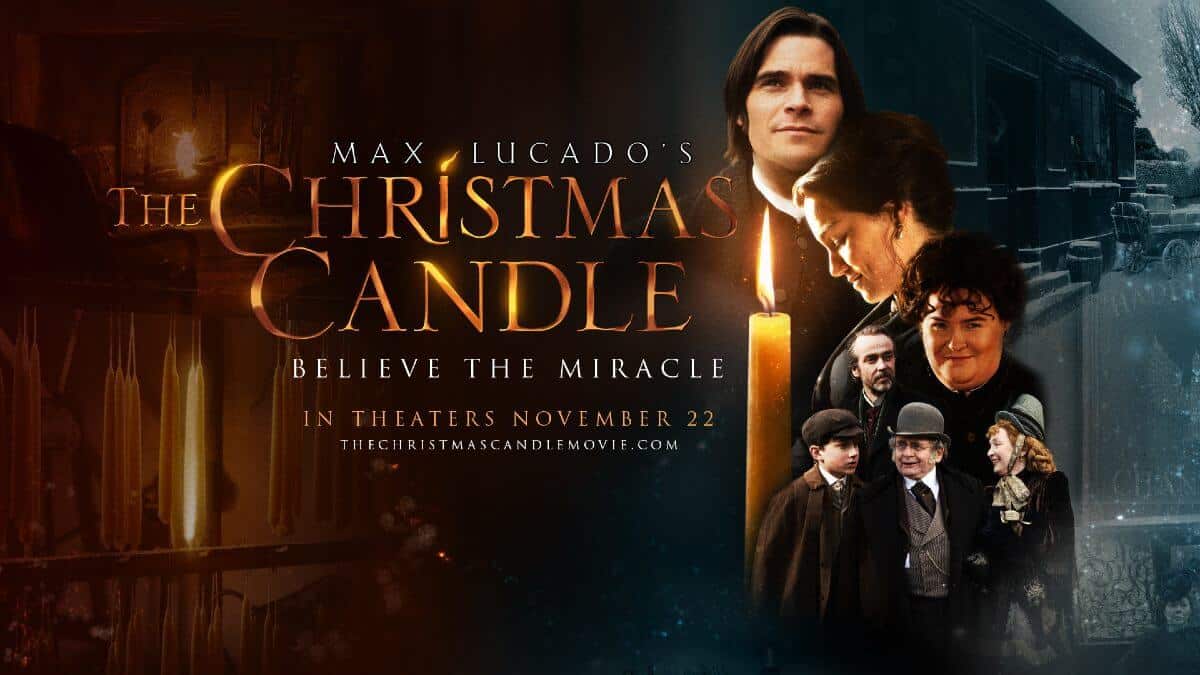 the christmas candle wide poster