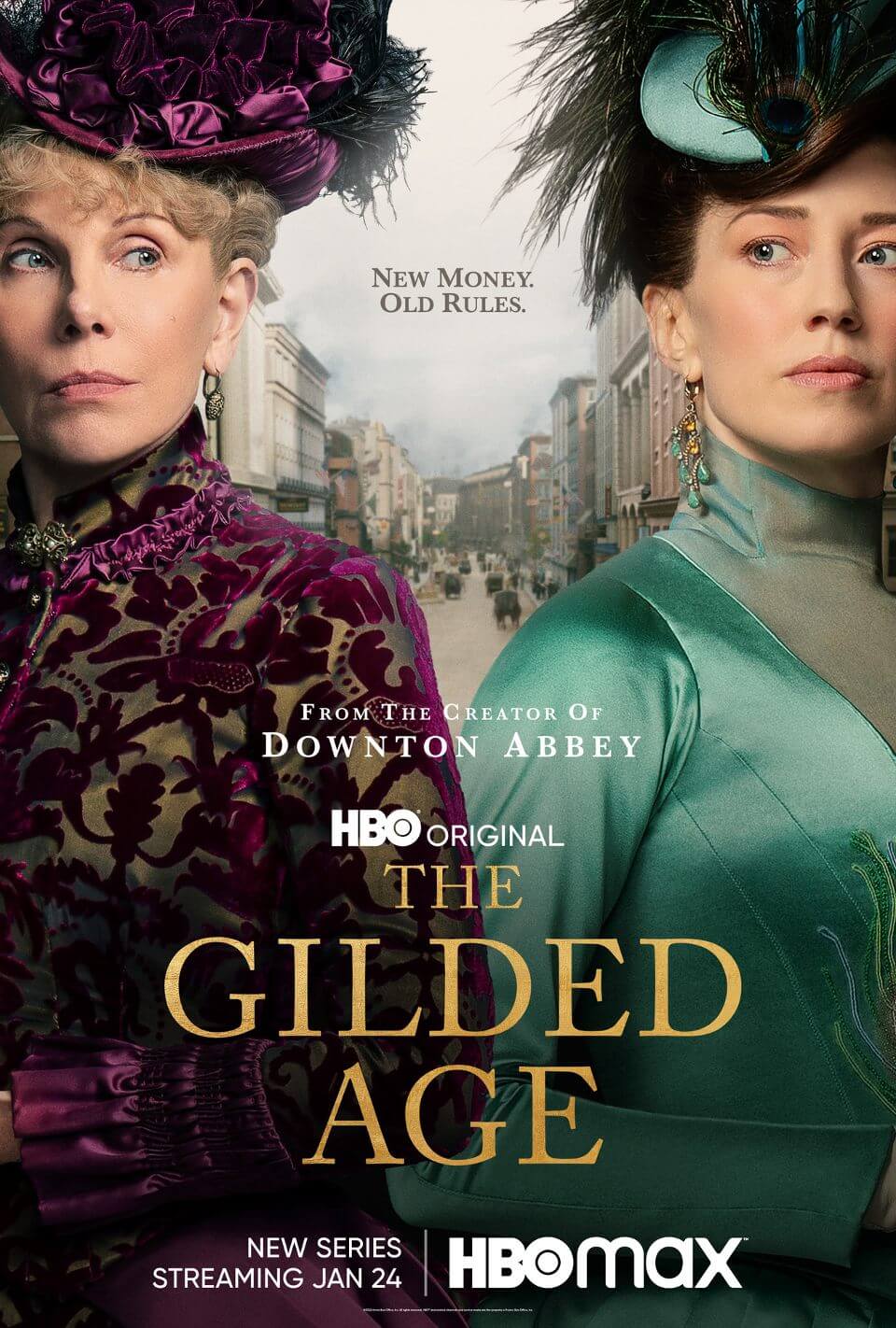 The Gilded Age Season 1 Review: poster showing Christine Baranski and Carrie Coon